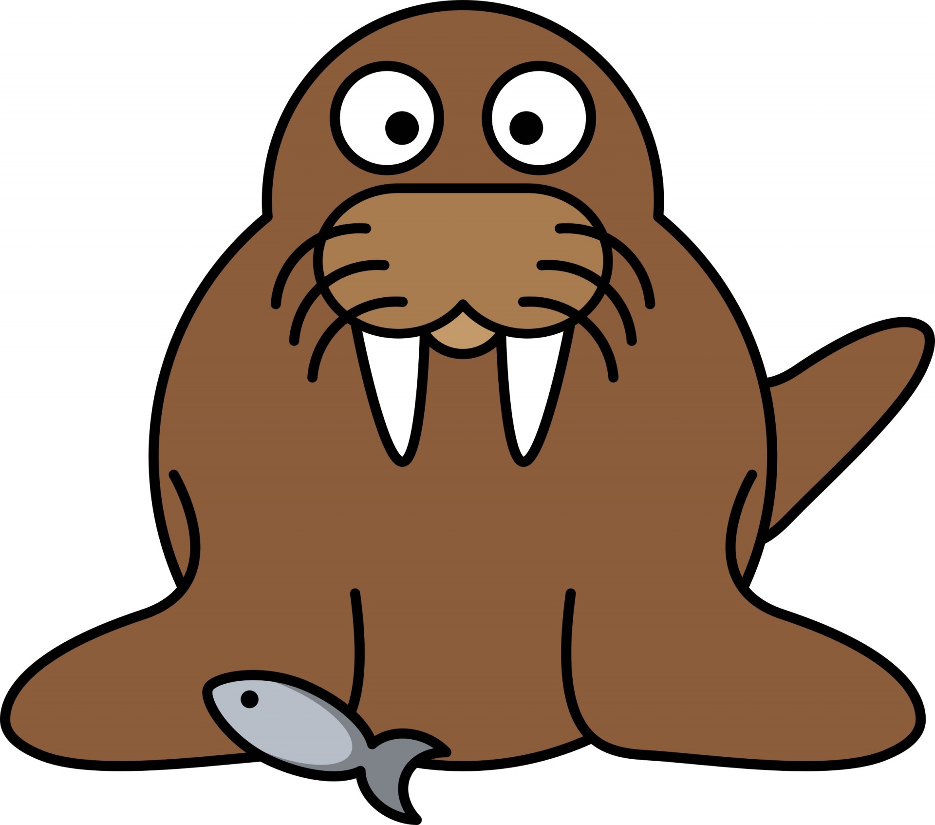 walrus cartoon cute free photo