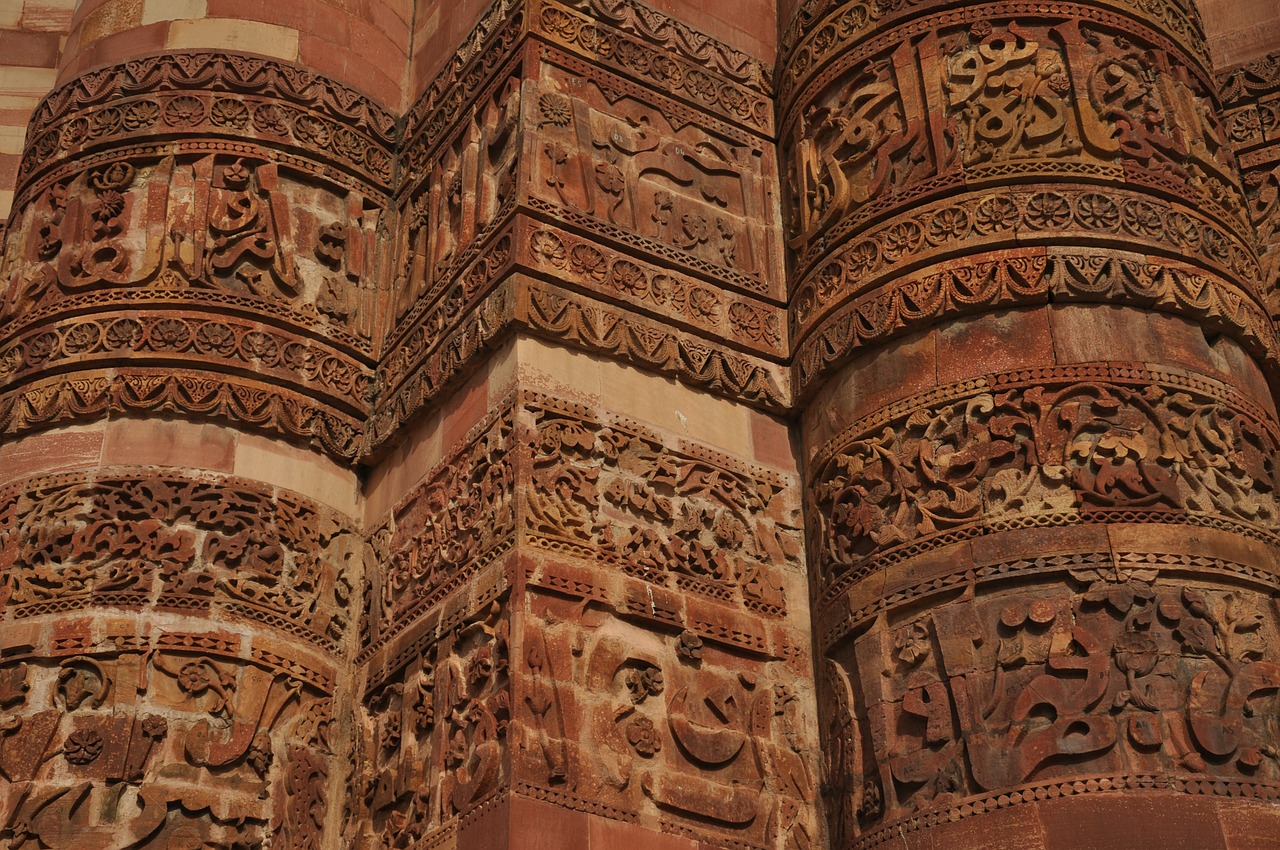 carvings building india free photo