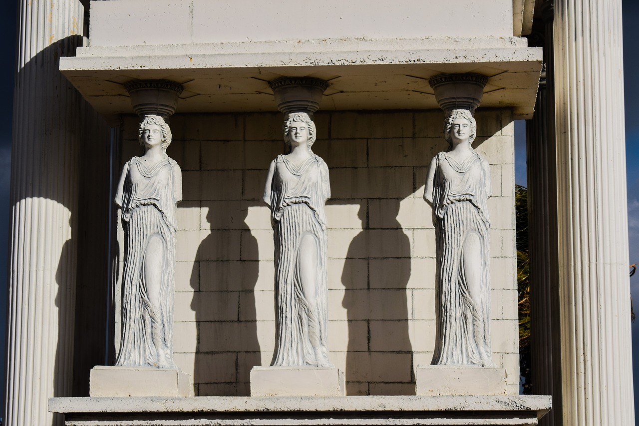 caryatid column classical free photo