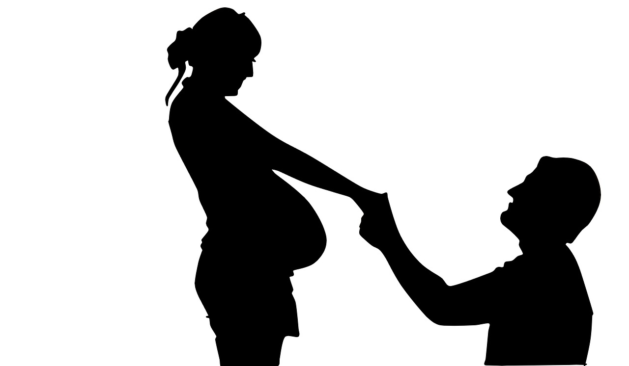 casal pregnancy proposal of marriage free photo