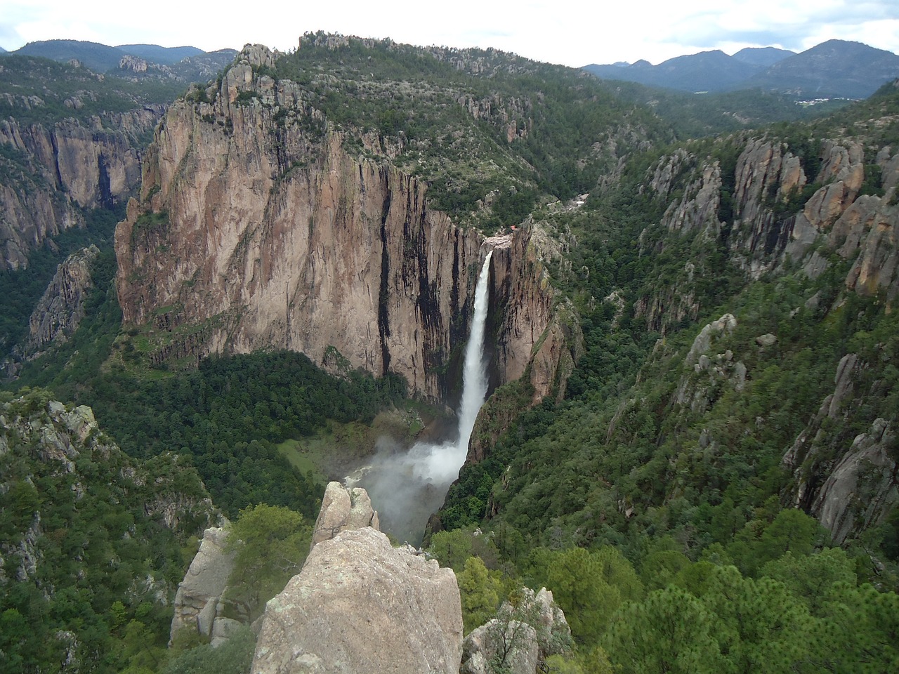 cascada de basaseachi sierra of chihuahua water fall free photo