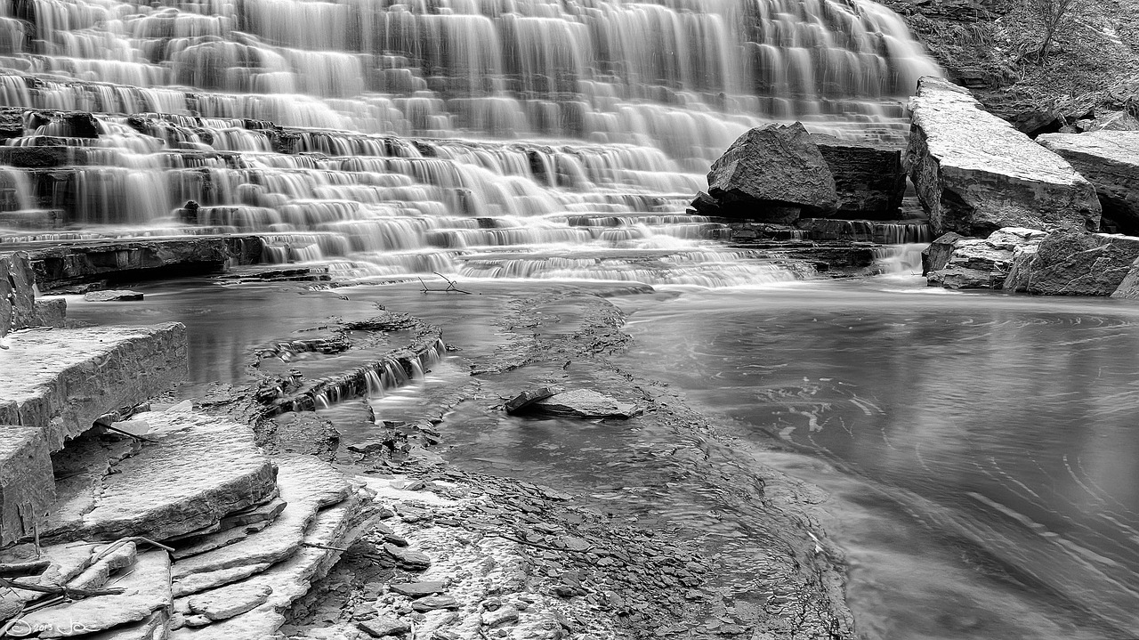 cascade landscape nature free photo