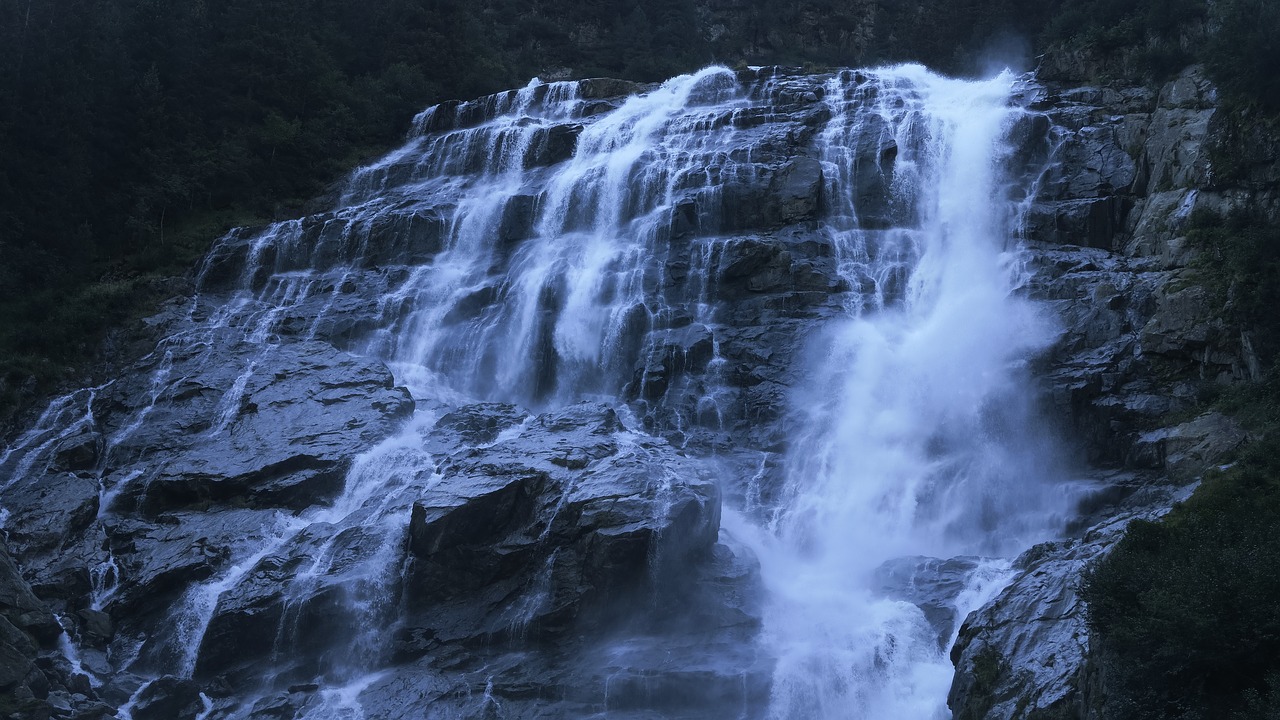 cascade falls flow free photo