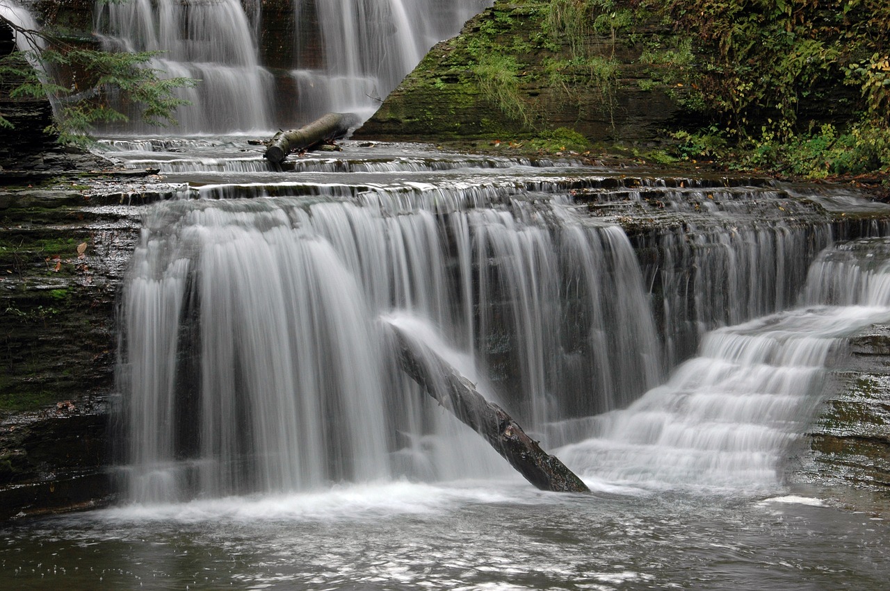 cascade waterfall river free photo