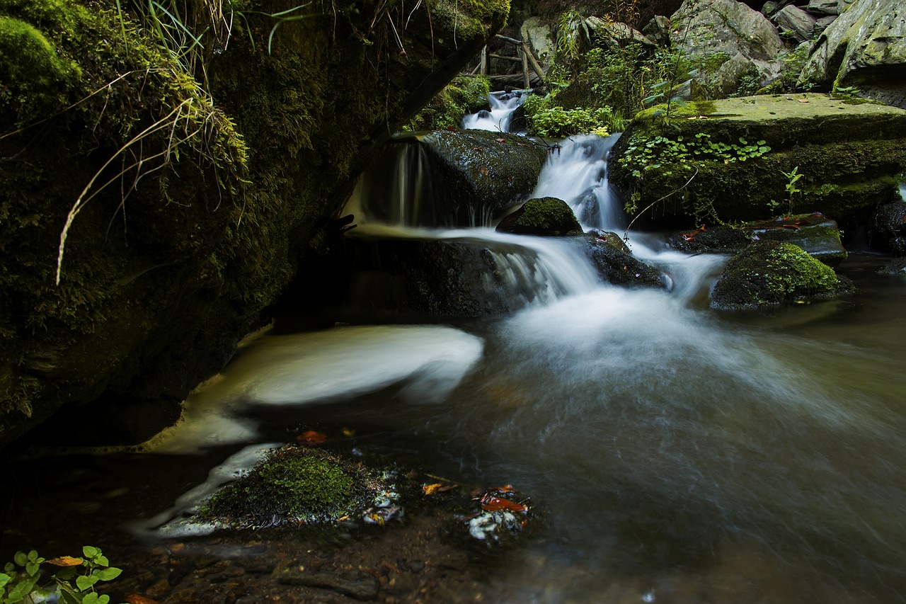 cascade river waterfall free photo