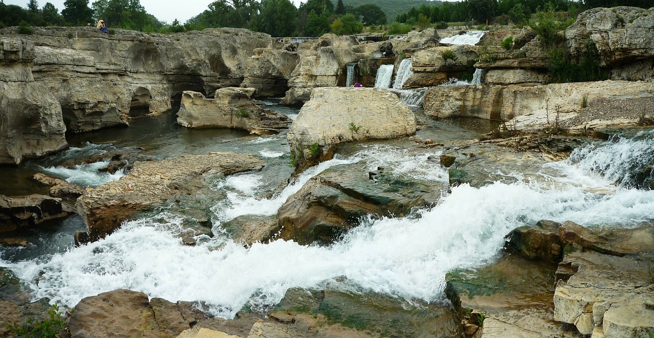 cascade of sautadet rapids free photo