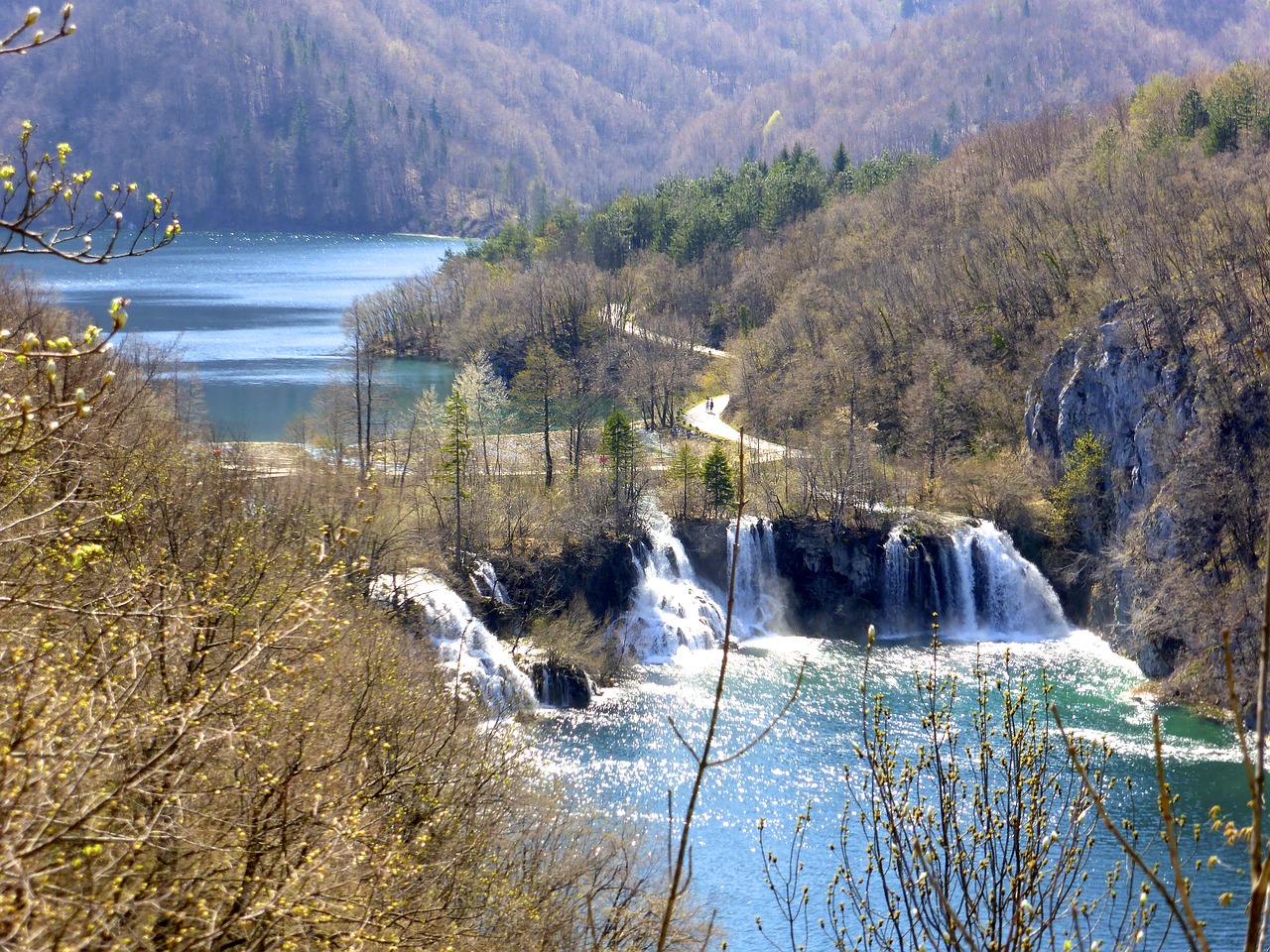 cascades plitvice croatia free photo