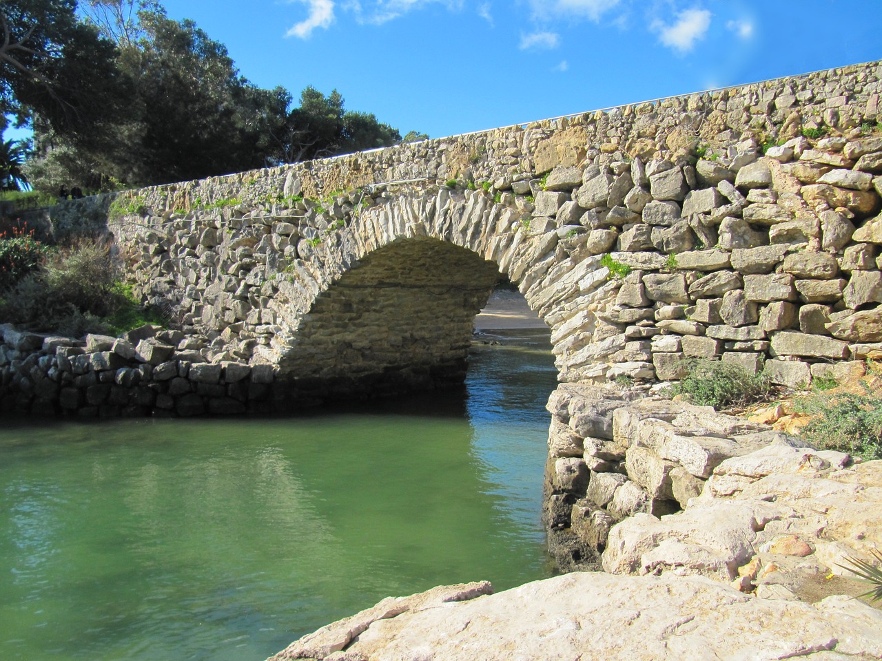 cascais portugal bridge stone bridge free photo