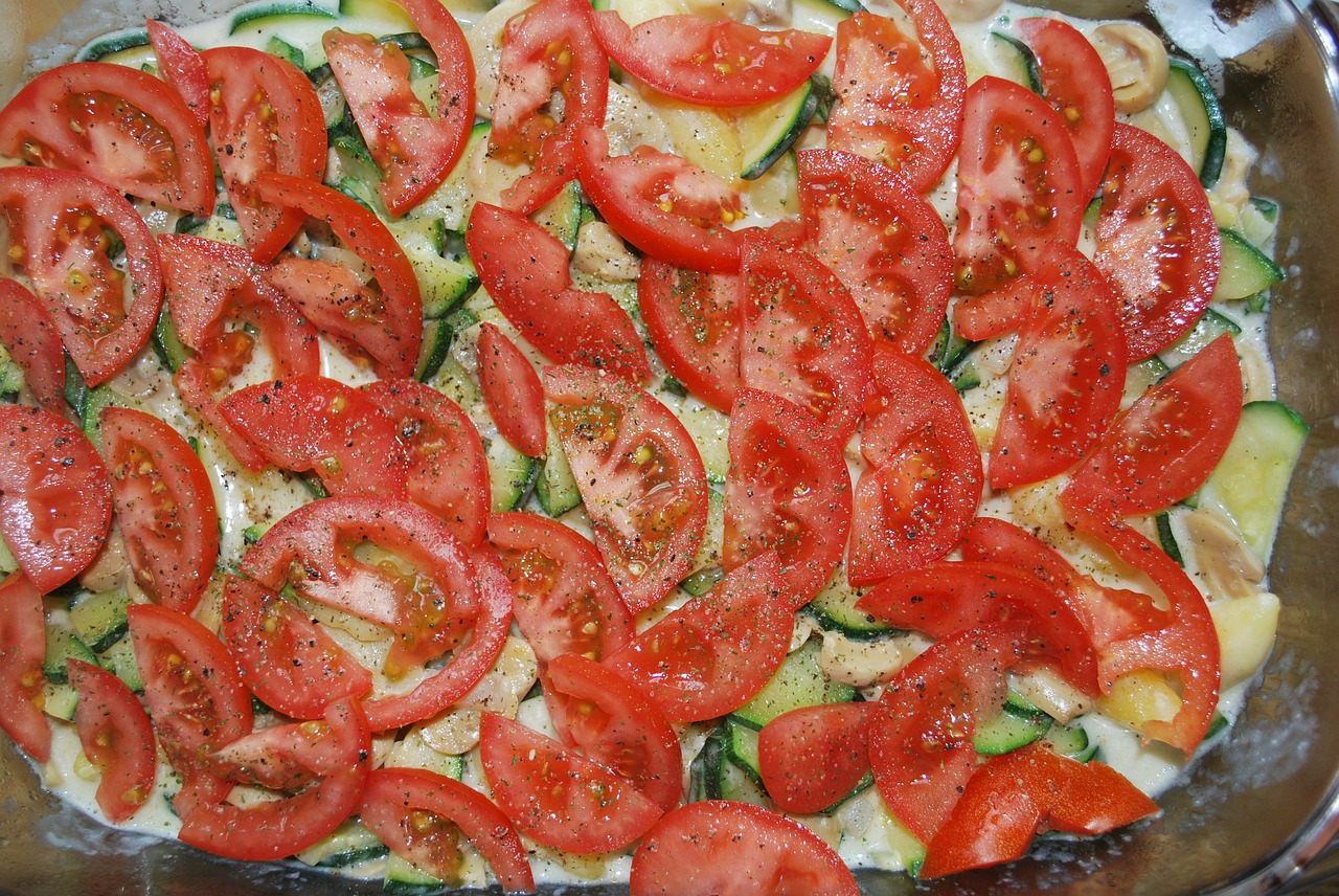 casserole tomatoes vegetables free photo