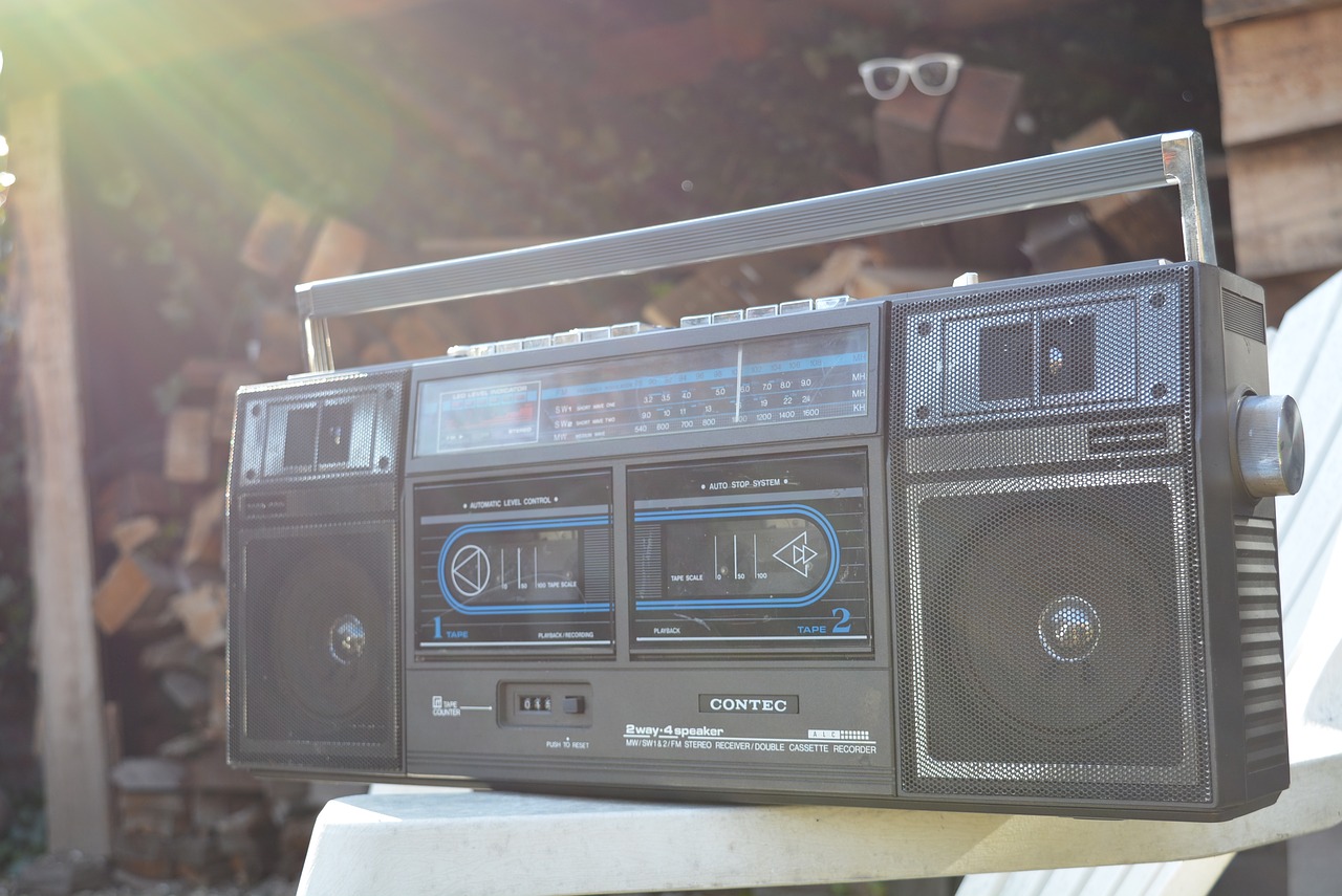 cassette player radio retro free photo