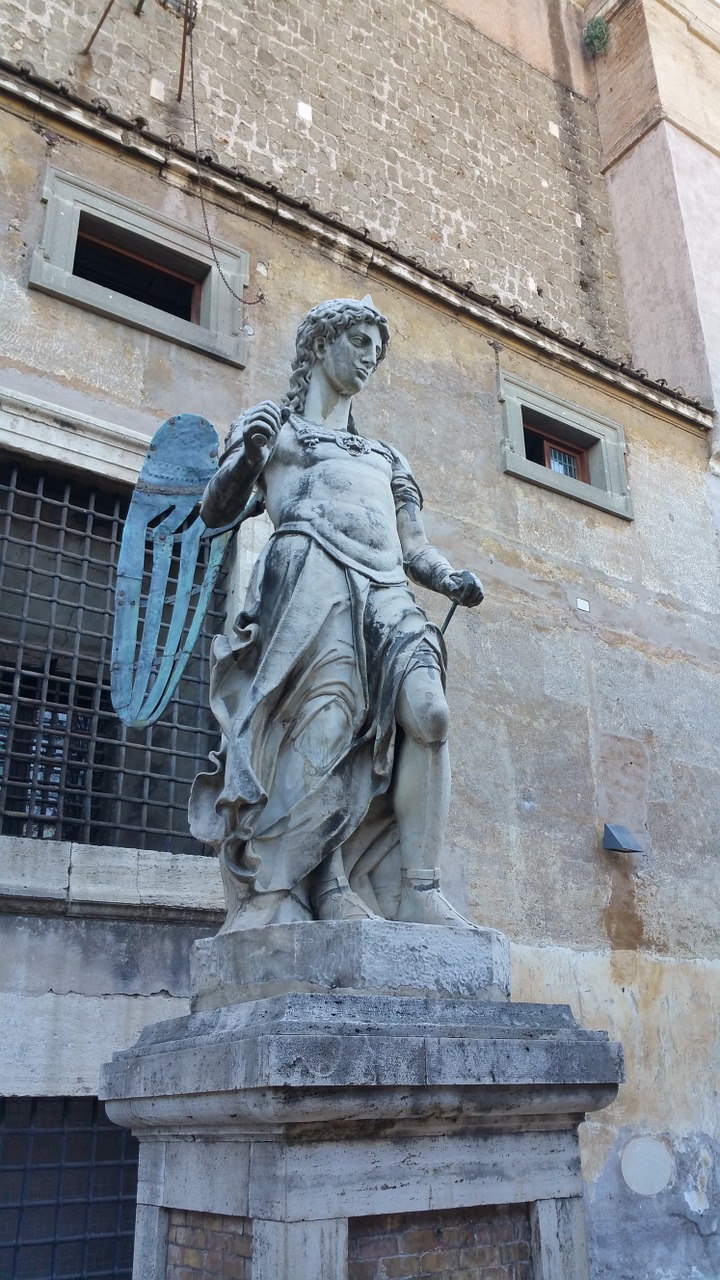 castel sant'angelo statue rome free photo
