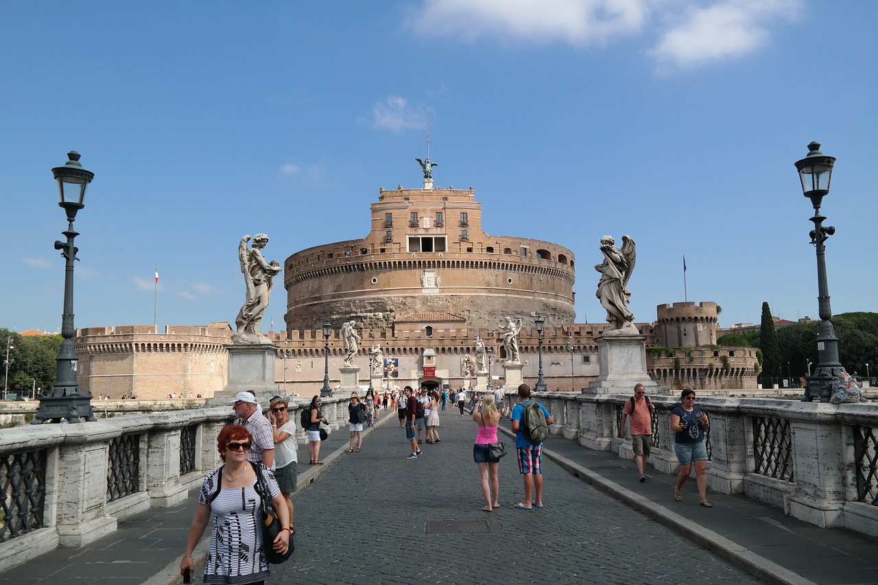 castel sant'angelo italy bridge free photo