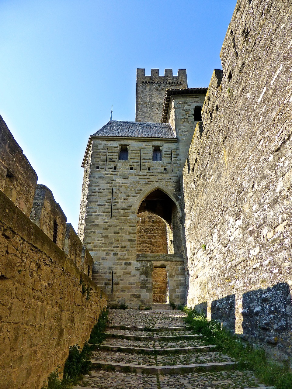 castle stairs entrance free photo