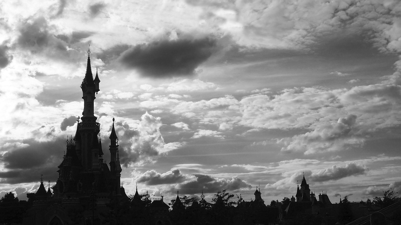 castle amusement park disneyland free photo