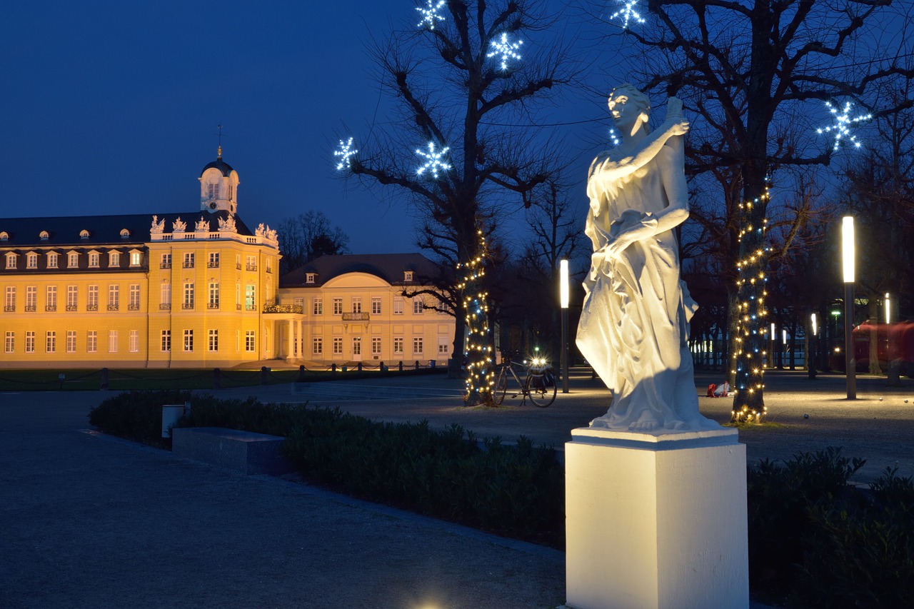 castle christmas statue free photo