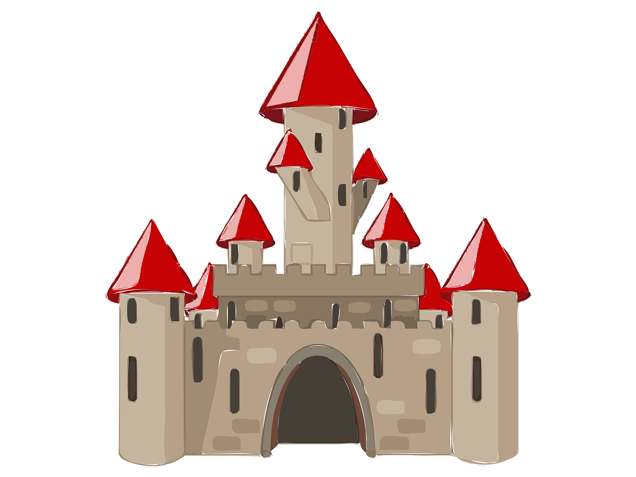 castle medieval turrets free photo