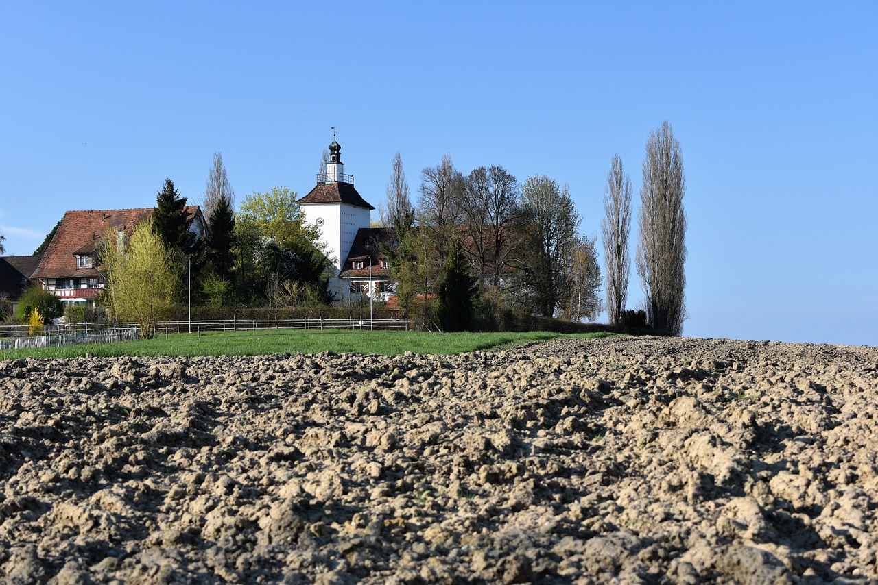 castle arable landscape free photo