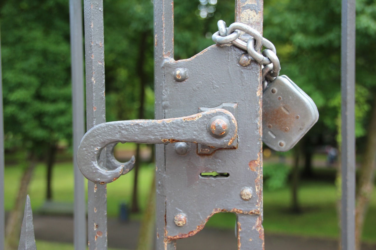 castle door lock door free photo