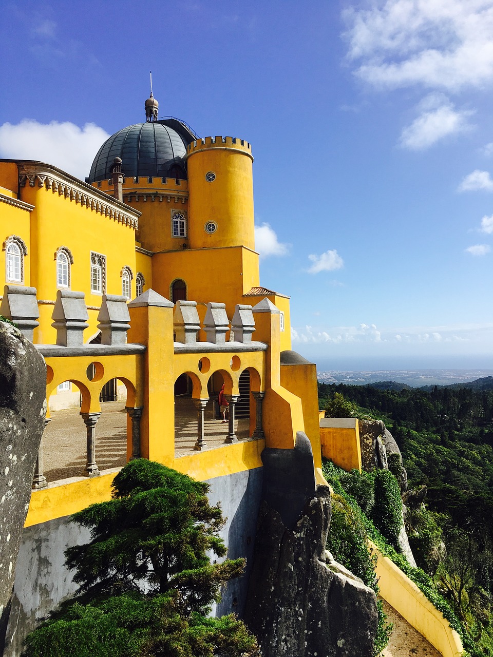 castle portugal europe free photo