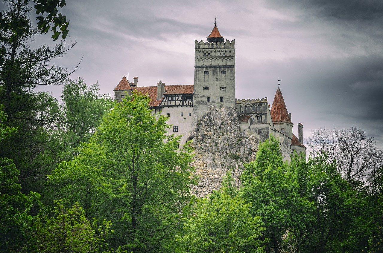 castle clouds sky free photo