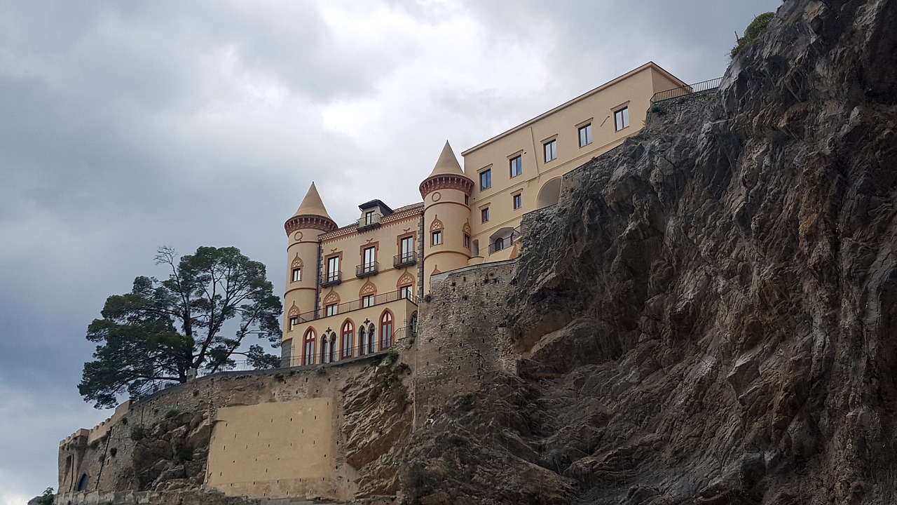 castle maiori amalfi coast free photo