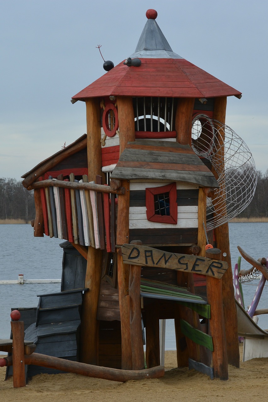 castle tower children's playground free photo