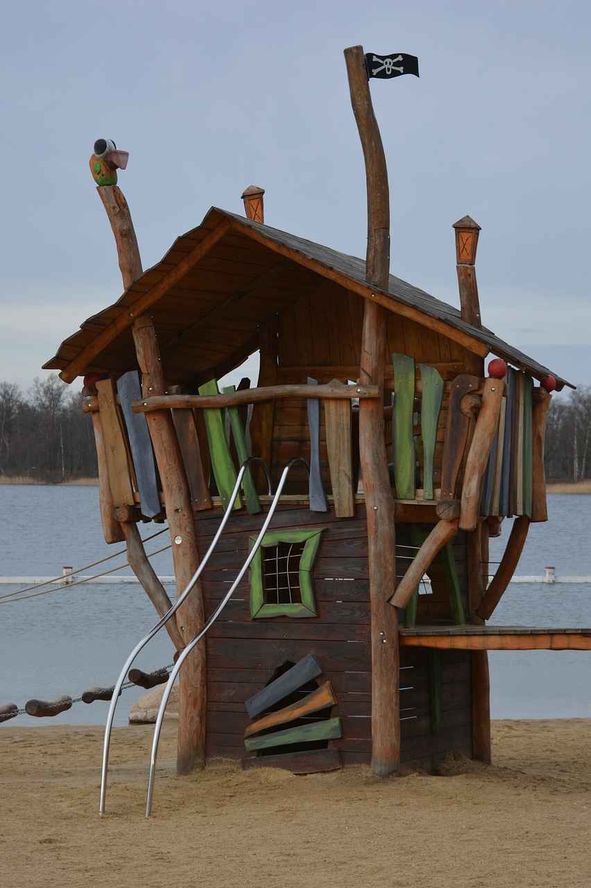 castle tower children's playground free photo