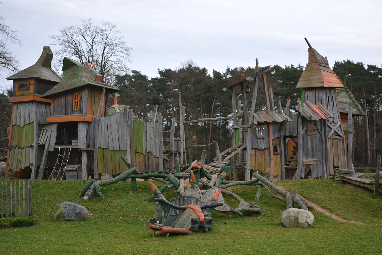 castle children's playground tower free photo
