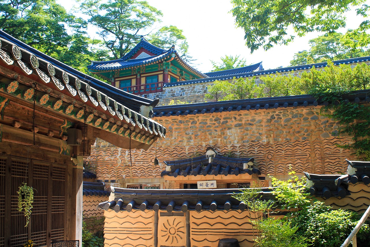 castle korean traditional free photo