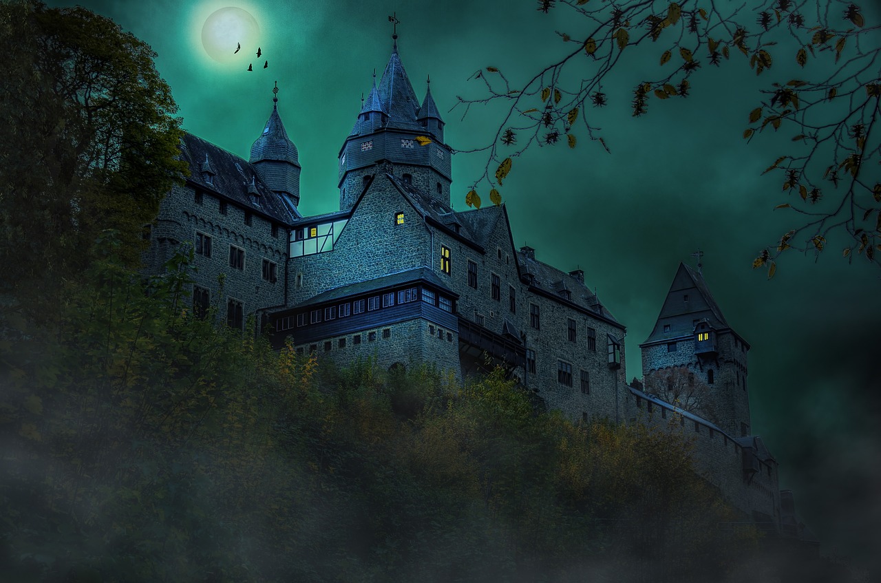 castle night middle ages free photo