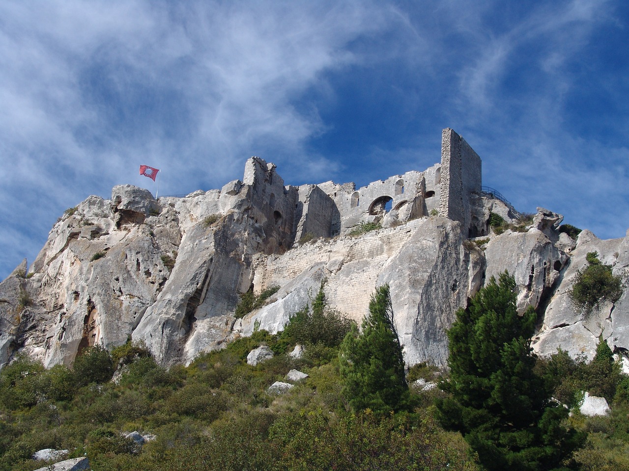 castle france les-baux-de-provence free photo