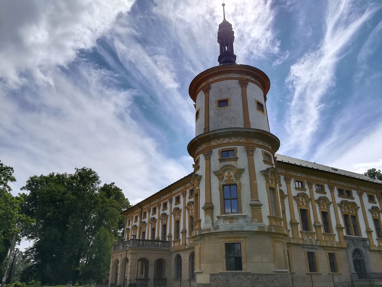 castle nature clouds free photo