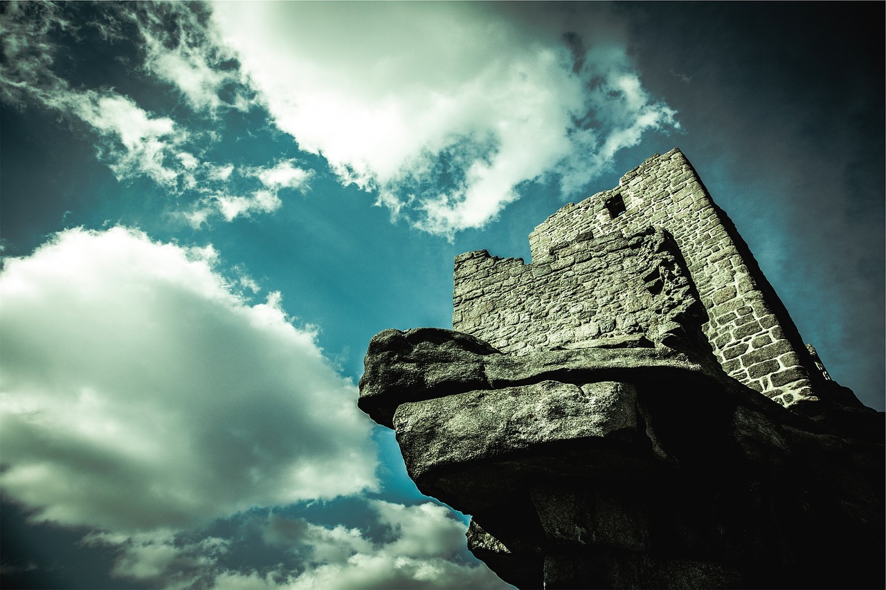 castle wall stones free photo