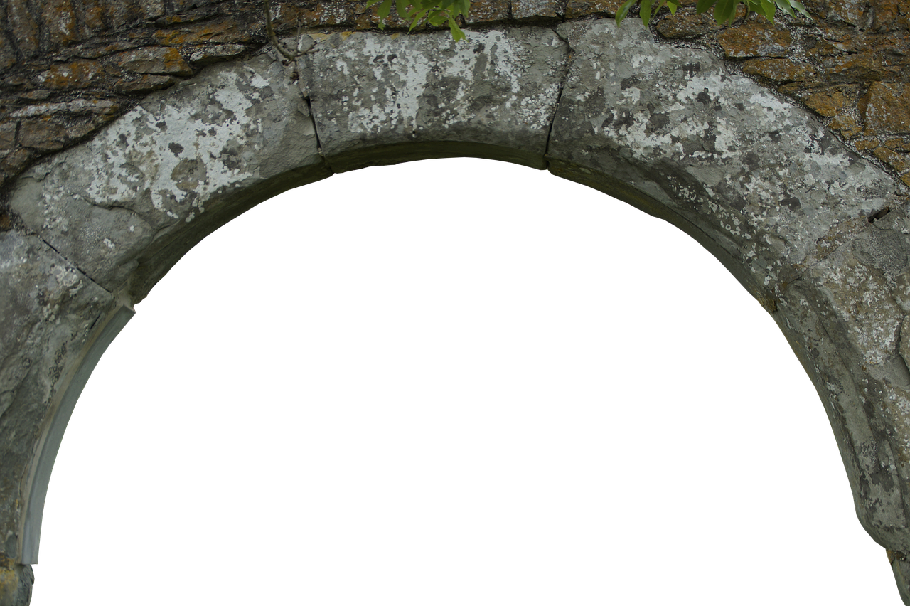 castle ruin archway free photo