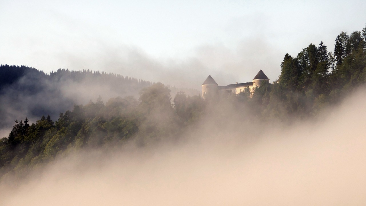 castle fog rottach-egern free photo