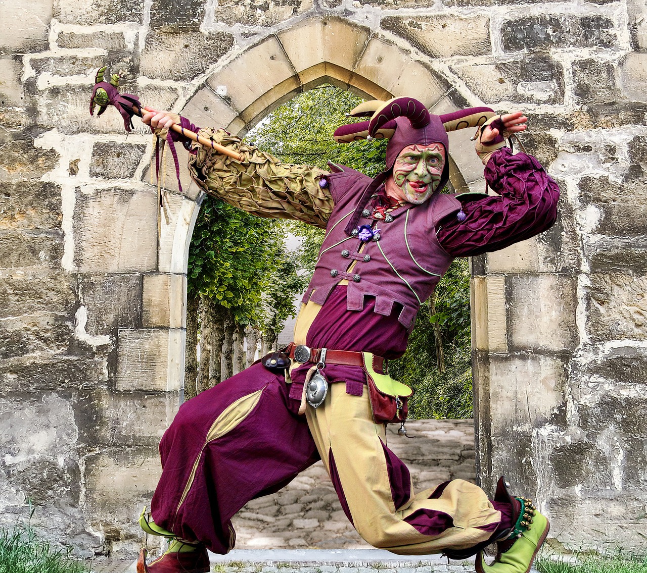 castle middle ages jester free photo