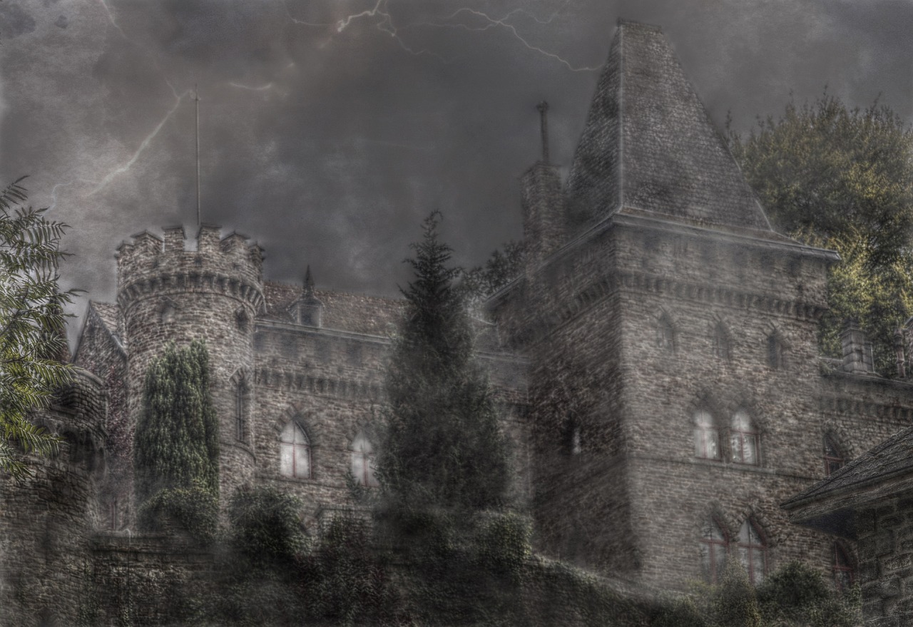 castle fog mystical free photo