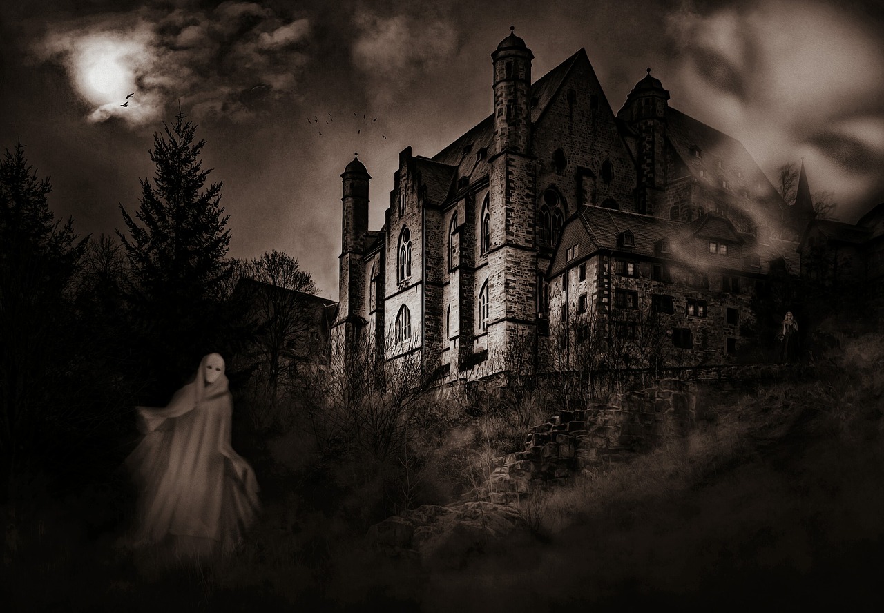castle mystical ghosts free photo