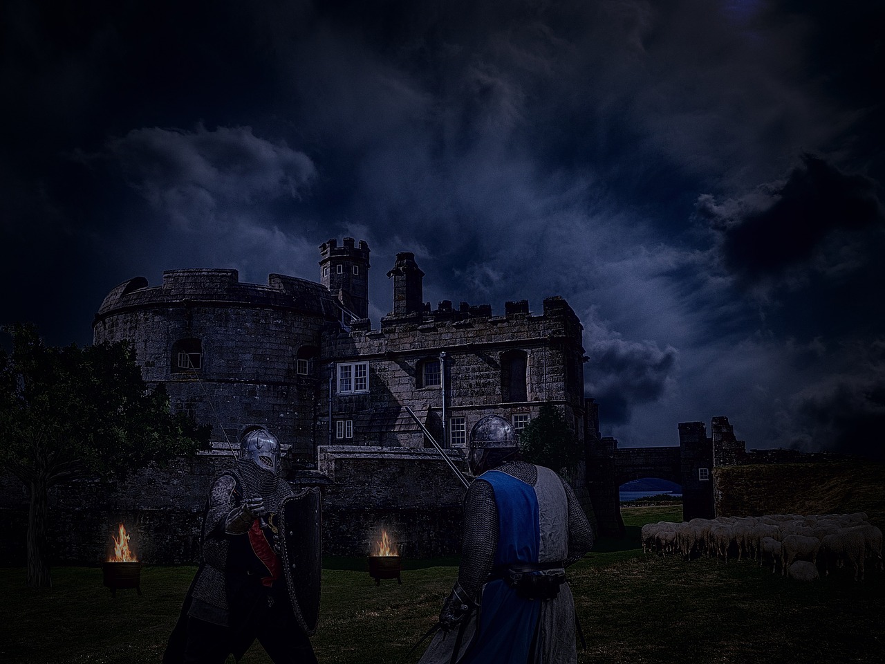 castle middle ages knight free photo