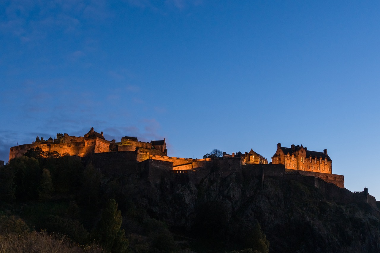 castle fortress night free photo