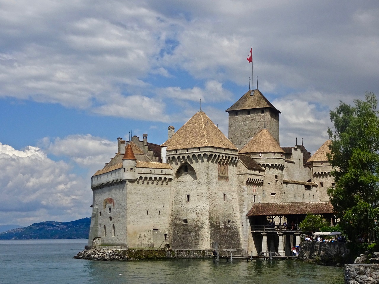 castle chillon architecture free photo