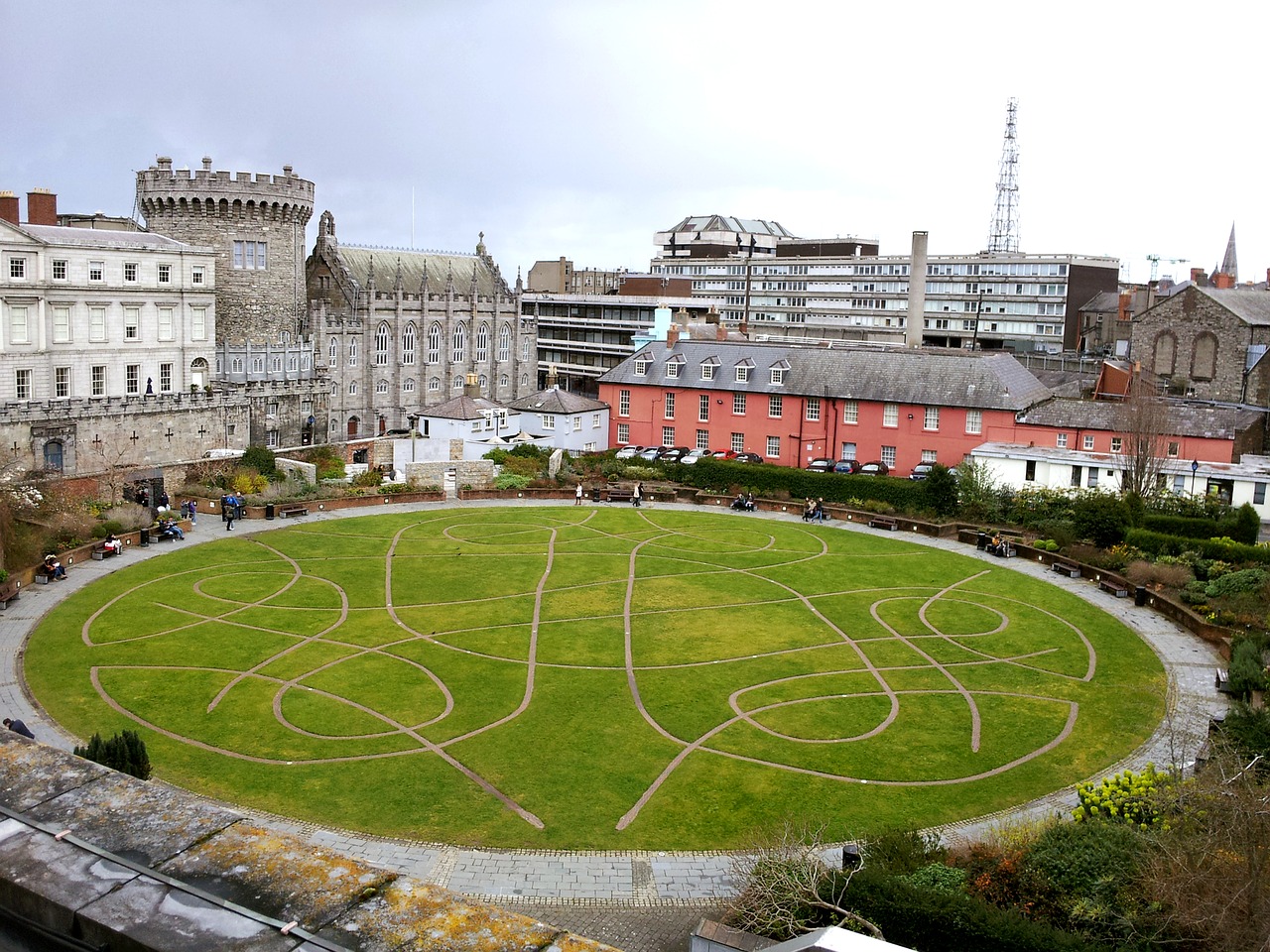 castle dublin architecture free photo