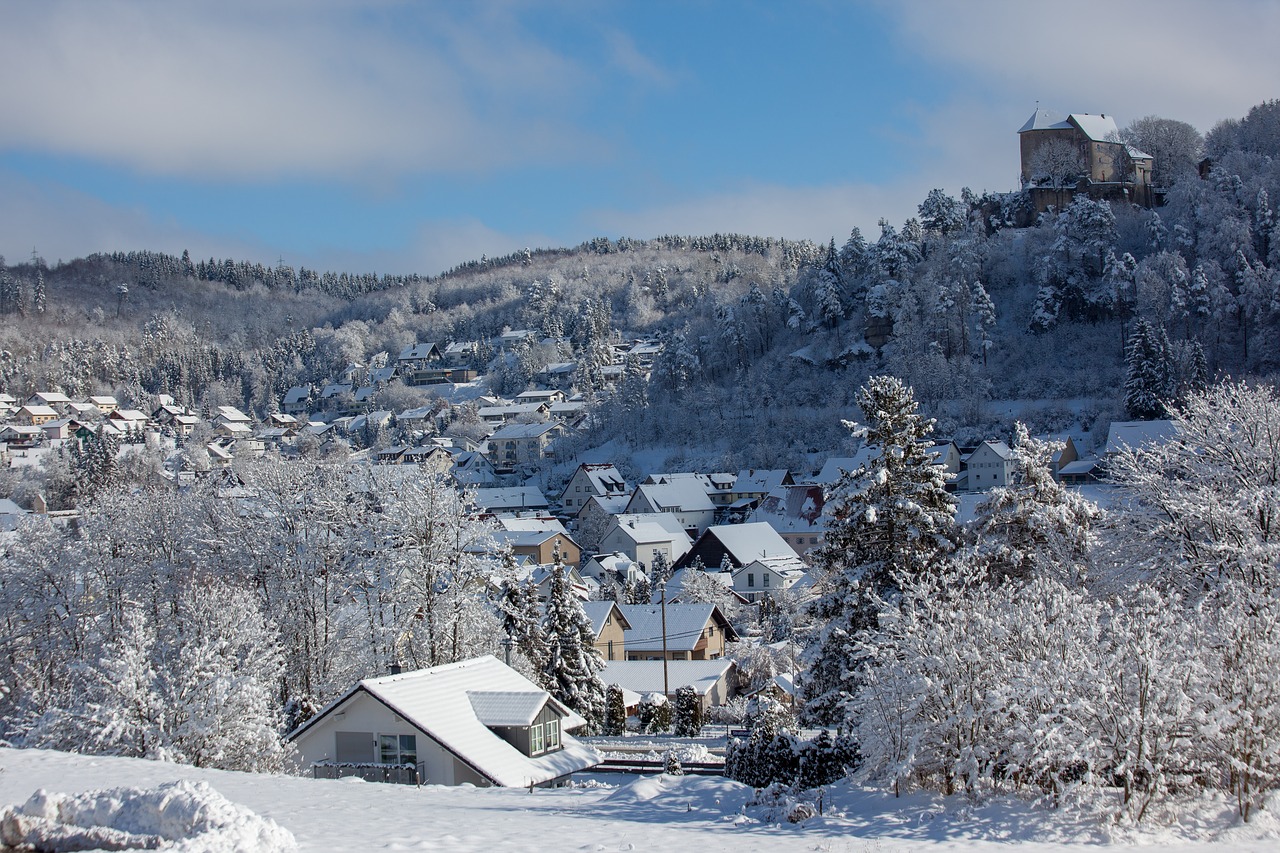 castle  ice  winter free photo