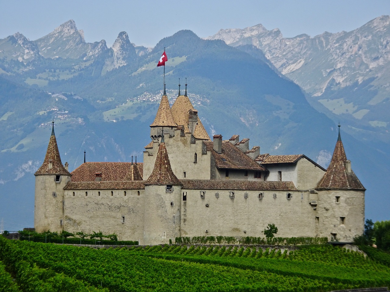 castle  stronghold  swiss free photo