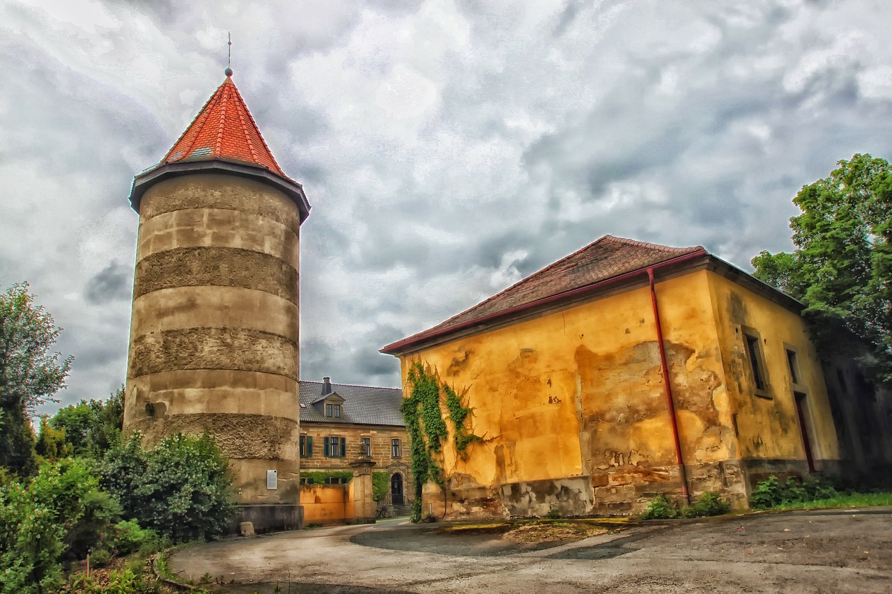 castle turret buildings free photo