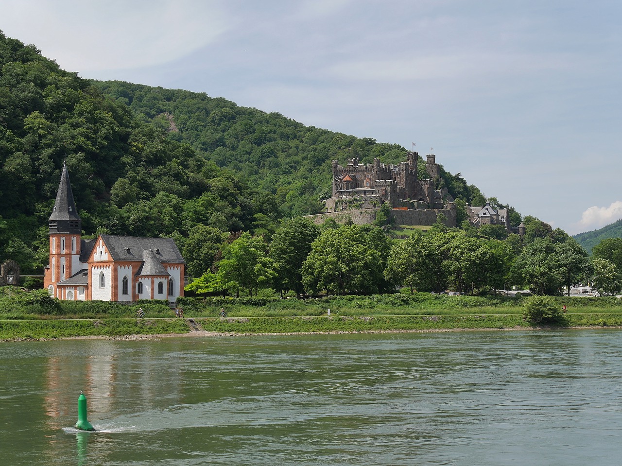 castle  reichenstein  rhine free photo