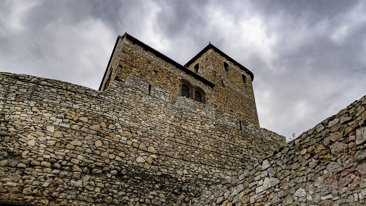 castle  sky  the walls free photo