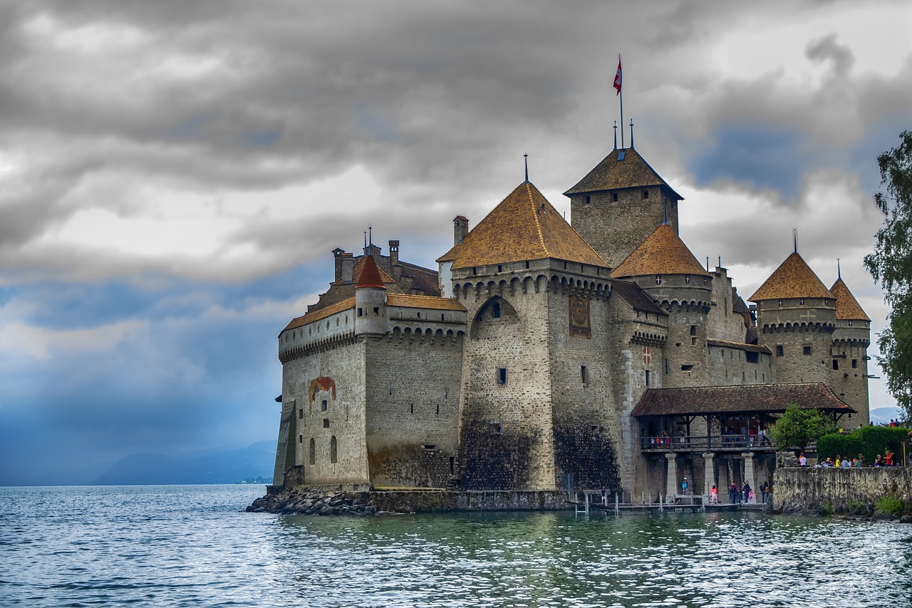 castle  chillon  switzerland free photo