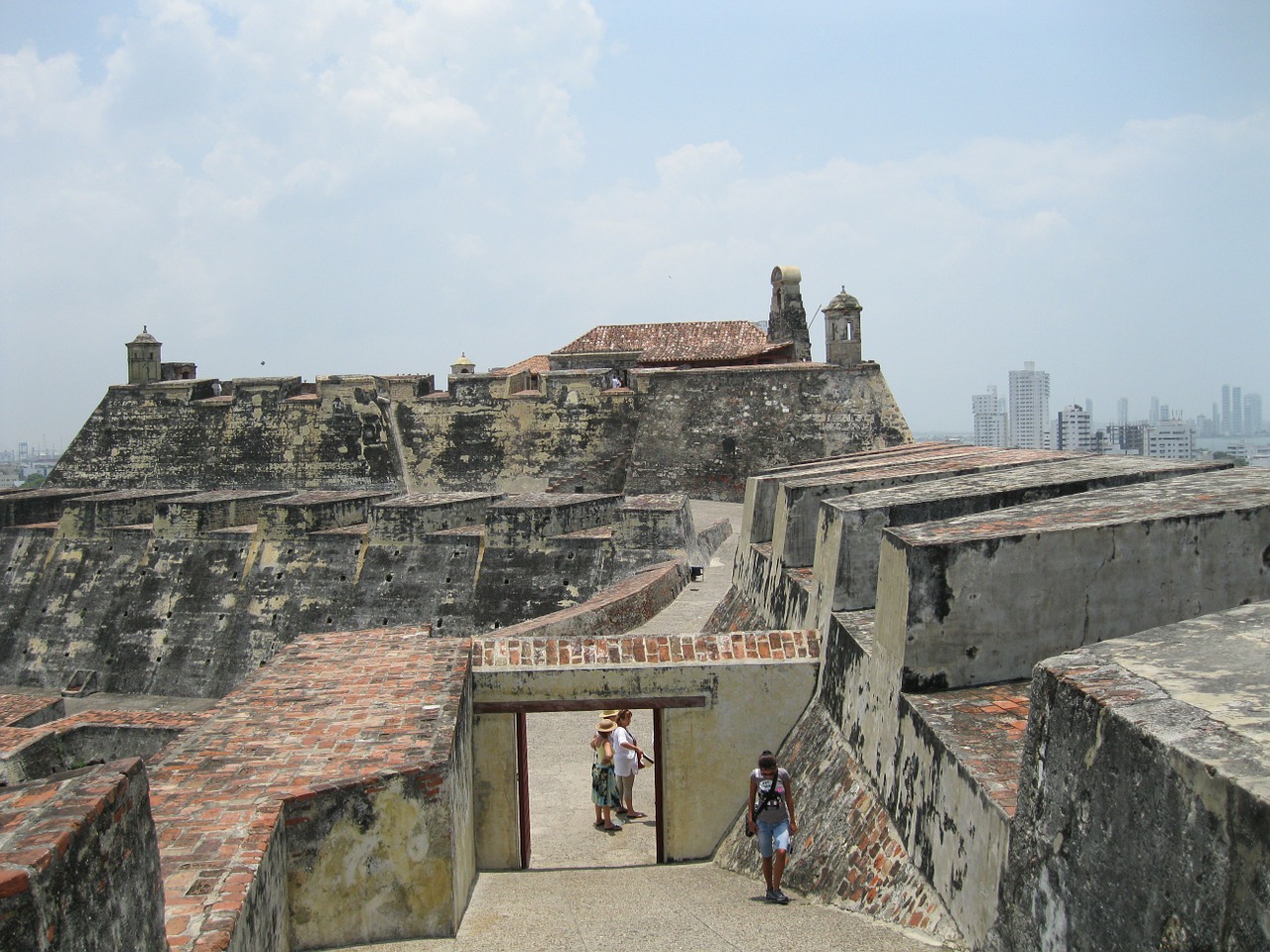 castle cartagena wall free photo