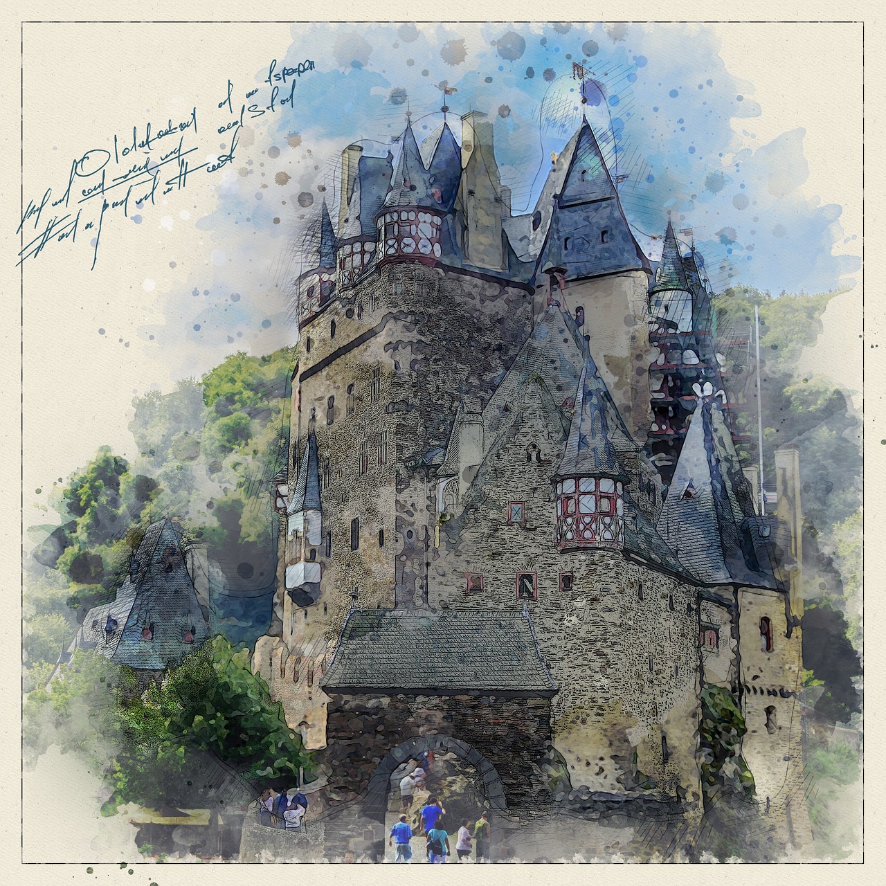 castle  burg eltz  middle ages free photo